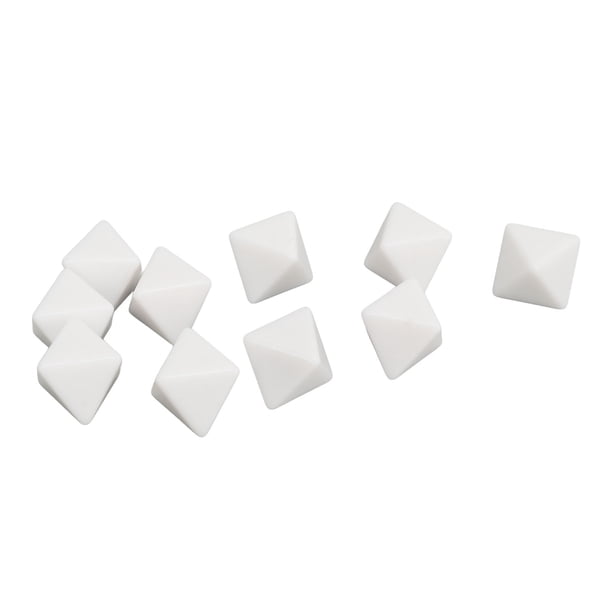 Dados de 8 caras juego de dados de resistencia al impacto para la enseñanza de matemáticas