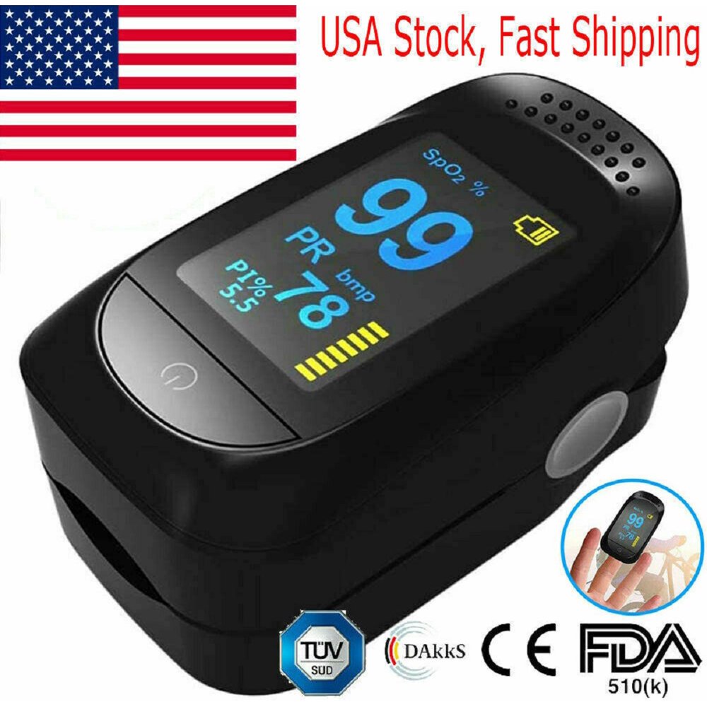 LNGOOR Finger Pulse Oximeter Heart Rate Health Monitor Blood Oxygen