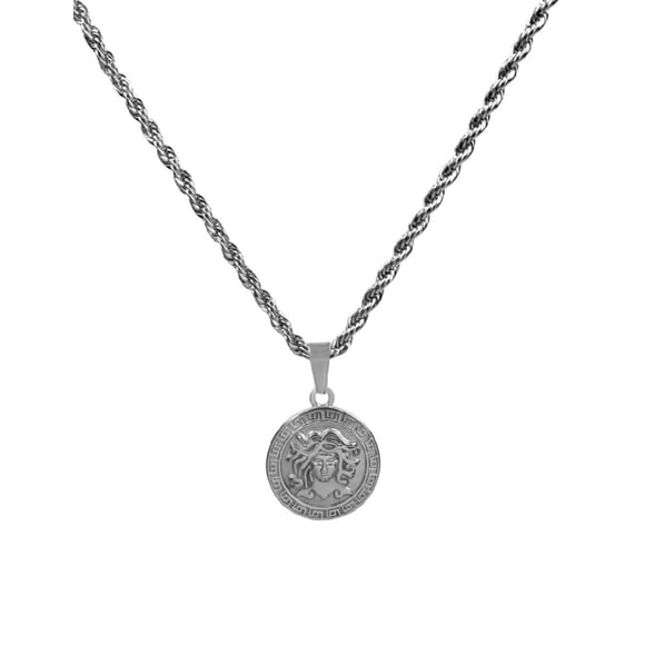 Cadena Medusa Plata Cruze Hipoalergénico Resistente Al Agua CRUZE Medusa Plata