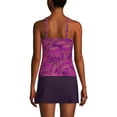 thumbnail image 2 of Lands' End Women's Long Torso V-Neck Wrap Underwire Tankini Swimsuit Top, 2 of 3