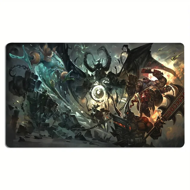 Alfombra de juego mágica XXL TCG CCG, mesa de cartas comerciales, 35x60cm, tapete de juego, área de regla, alfombrilla de ratón de goma para fiesta, Gamer, accesorio para PC