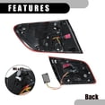 thumbnail image 6 of Unique Bargains 1 Pair OLED Tail Lights Assembly Sequential Turn Signals 3D Dynamic Animation Lighting for BMW F10 11-17, 6 of 6