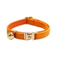thumbnail image 3 of Colored Velvet Cat Collar Optional Tie Customized Engraved Collar for Small and Large Cats (light Gold Buckle), 3 of 6