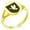 Gold, variant on Stainless Steel Dove Peace Coat of Arms Shield Minimalist Oval Top Polished Statement Signet Ring