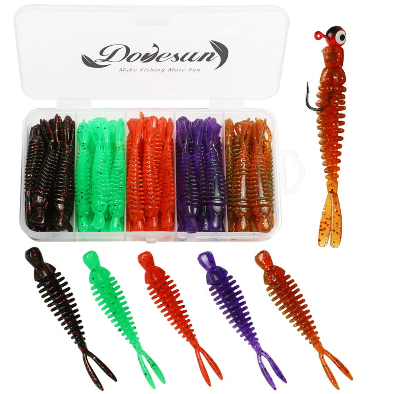 Crappie Lures Kit, Soft Plastic Fishing Lures Crappie Walleye