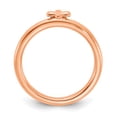 thumbnail image 2 of Stackable Expressions Sterling Silver Rose Gold-plated Cross Ring, 2 of 8