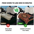 thumbnail image 4 of Golf Cart Seat Covers for 2 Seater,Red Boho Microfiber Cart Seat Towel Blanket,Contemporary Abstract Ethnic Vintage Geometric Absorbent NonSlip Bench Seats Protector for Golf Course 51"x31", 4 of 9