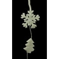 thumbnail image 2 of 12 Battery Operated White LED Snowflake and Tree Mini Christmas Lights - 5.5 ft Clear Wire, 2 of 2