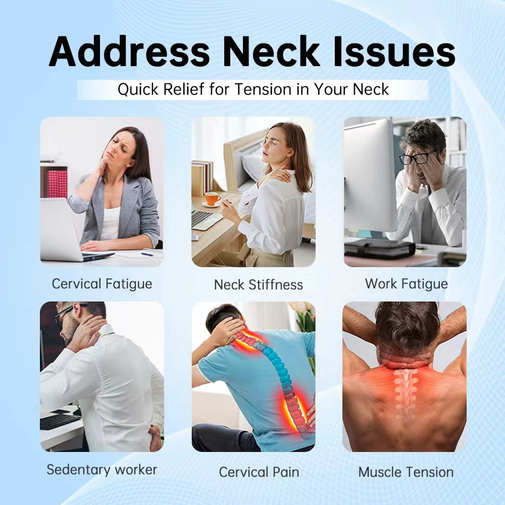 Neck Massager Pillow for Pain Relief Deep Tissue, Shiatsu Neck and Shoulder Massager with Heat,Cordless Massage Pillow,Ideal Gifts for Mom Dad Women Men
