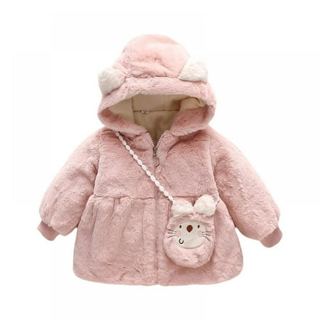 

Newborn Baby Girls Autumn Winter Hooded Coat Cloak Jacket Thick Warm Clothes