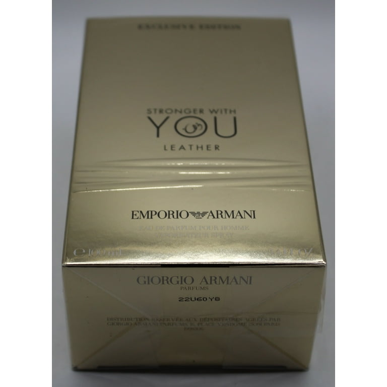Giorgio Armani Stronger With You Leather EDP Spray 3.4 oz