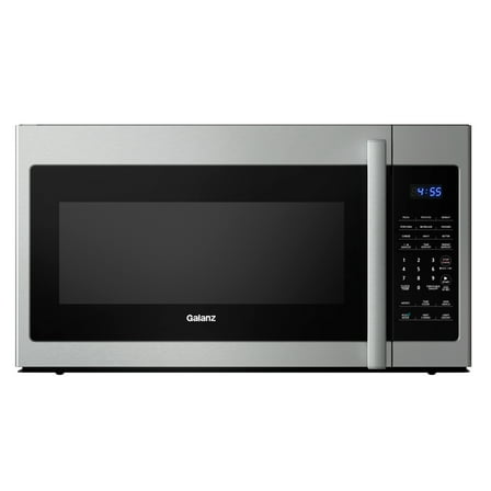 Galanz Over-The-Range Microwave, Energy Saving/ECO Mode, 30-second Express Cooking, 9 Auto-cook Programs, 1000W/120Volts, 1.7 Cu.Ft, Stainless Steel