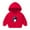 Red, variant on Jinhomg Toddler Kids Sweatshirts Long Sleeve Cute Dinosaur Print Hoodies Boys Girls Warm Cozy Fall Winter Pullover Tops Yellow 2-3 Years
