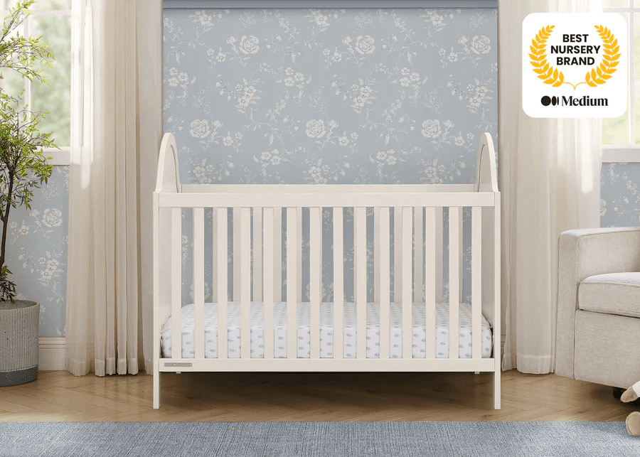 Delta Children Willa 4-in-1 Convertible Crib, Soft Beige