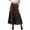 Chocolate Brown, variant on Women's Elastic Waist Sharara Pants Cotton Loose Solid Color High Waist Dance Bottom