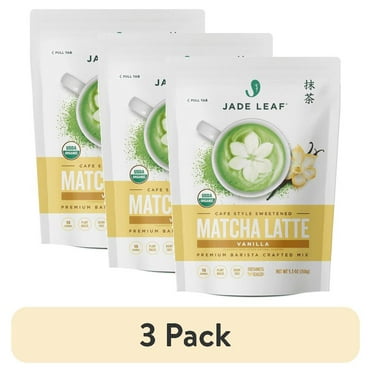 (3 pack) Jade Leaf Organic Matcha Latte Mix US Vanilla (5.3oz)