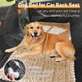 thumbnail image 5 of Eurhowing Backseat Pet Bed Mat, Dog Bed for Car Back Seat, Non-Slip Furry Dog Covers Pet Mat, Fit for Backseat Extenders and Seat Covers (Khaki, 24.8" x 54"), 5 of 10