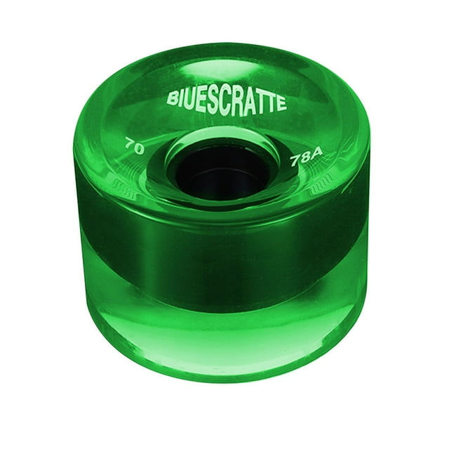 Guardoinrt 4 Roues de Planche à Roulettes 82A PU Roues de Patin à Roulettes Pneus Longboard avec Vert Transparent