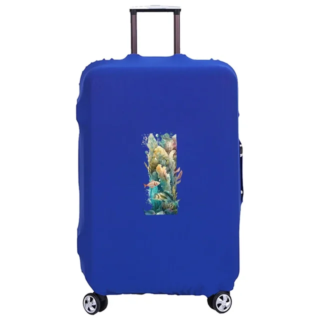 Luggage Cover Washable Case Cover Protective Case Scratch Proof Case Cover Suitable for Fish Letter Print Pattern Fits 18-32inch 8fish letter I XL