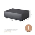 thumbnail image 4 of BAKIPACK Gift Box, Large Black Gift Box with Lid for Father's Day, 13.5x9x4.1 inches, 4 of 6