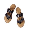 thumbnail image 2 of Flip Flops for Women Girls Thong Slide Sandals - Summer Dressy Bohemian Travel Flat Sandals Cute Low Wedge Summer Open Toe Sandal Shoes, 2 of 5
