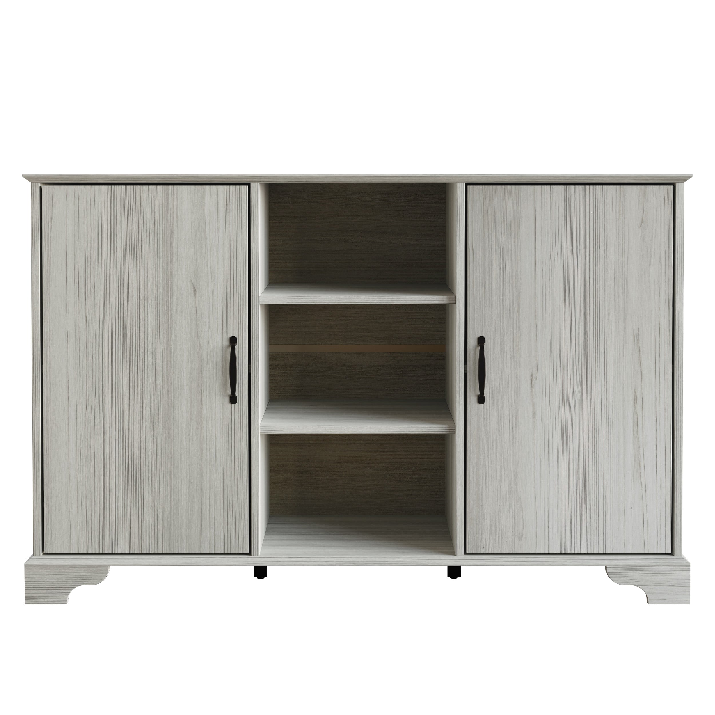 Home Design Harley Side Board, Modern Bedroom Storage Furniture, Light Gray Finish, Easy Assembly