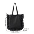 thumbnail image 7 of Hsqqdc Elegant Vintage Hobo Shoulder Bag, French Style Ruffle Large Capacity Tote, 7 of 7