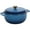 blue, variant on 5-quart cast iron dutch oven pot with lid, featuring a lid and heat-resistant double handles,Heavy-duty cookware ,suitable for baking, grilling, stewing, and cooking,Blue.