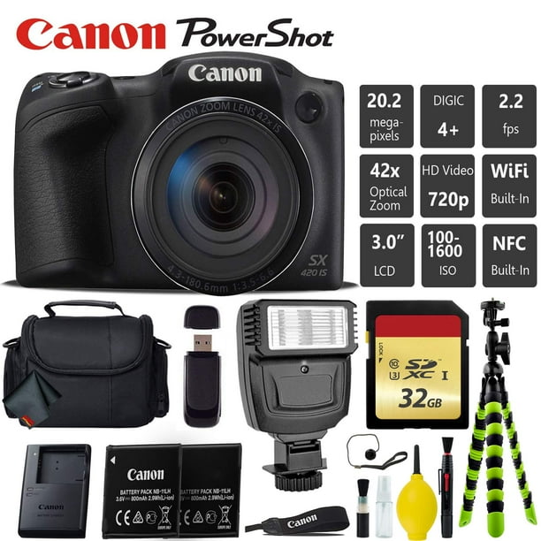 Canon PowerShot SX420 is Digital Point and Shoot 20MP Camera + Extra