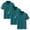 01-Dark Green, variant on Kids Boys 3 Pack Cotton Shirt Children Casual Button Up Short Sleeve Shirts Summer School Tee Tops Sky Blue 3-4 Years Fashion