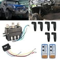 thumbnail image 1 of Relé De Solenoide De Cabrestante, Relé De Solenoide De 12 V Con Recubrimiento En Polvo Negro Duradero Instalación Simple Para ATV UTV, Vehículos 4X4 Con Cabrestantes De, 1 of 7