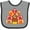 Heather and Black, variant on Inktastic Thanksgiving Cute Football Turkey Boys or Girls Baby Bib