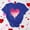 New1-Navy, variant on PNTUTB Fashionable Women's Valentine's Day Print Crew Neck Loose Short Sleeve Comfort Versatile T Shirts
