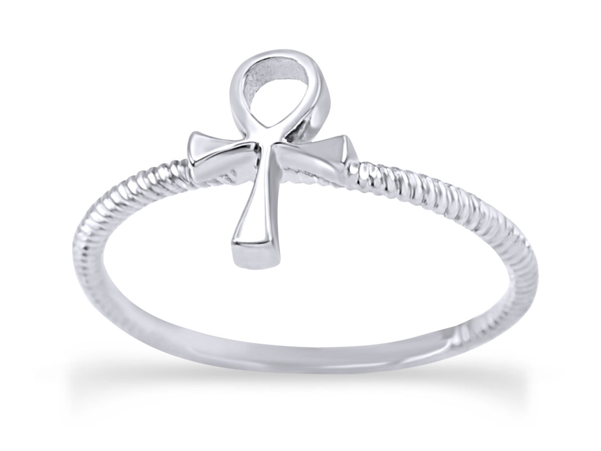 USA Seller Ankh Cross Ring Sterling Silver 925 Best Deal Plain Jewelry Size 6 USA Seller Ankh Cross Ring Sterling Silver 925 Best Deal Plain Jewelry Size 6