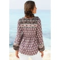 thumbnail image 3 of LASCANA Women's Boho Long Sleeve Top Beading, 3 of 6