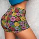 thumbnail image 4 of Balery Daisies Flowers Pantalones cortos de entrenamiento estampados para mujer, sin costuras, ajustados, para gimnasio, yoga, correr, deportes, ejercicio activo, fitness.-X-Large, 4 of 8