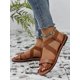 thumbnail image 3 of Women's Large Size Slip-on Comfortable & Lightweight Casual Flat Sandals For Spring/summer Outfit, 3 of 5