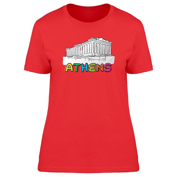 Athens B&W Landmark Tee Women's -Image by Shutterstock