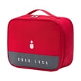 thumbnail image 2 of Guczhu Large Capacity Portable Medication Organizer Bag - Emergency Travel First Aid Storage with Zipper for Business Trips & Household Use, Red, 9.8 x 8.3 x 0.8 in, 2 of 9