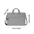 thumbnail image 2 of Hiroekza Laptop Sleeve Case - Lightweight Polyester Laptop Bag for 14-15.6 Inch Notebooks, Multi-Functional with Large Capacity for Accessories, Ideal for Work & Travel Gray, 2 of 6