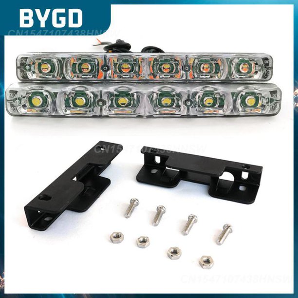 12v Universal Turn Signal Waterproof Headlamp Auto Fog Lamp Car Accessories Shakeproof Car Daytime Running Lights1China He Qiyong unisex