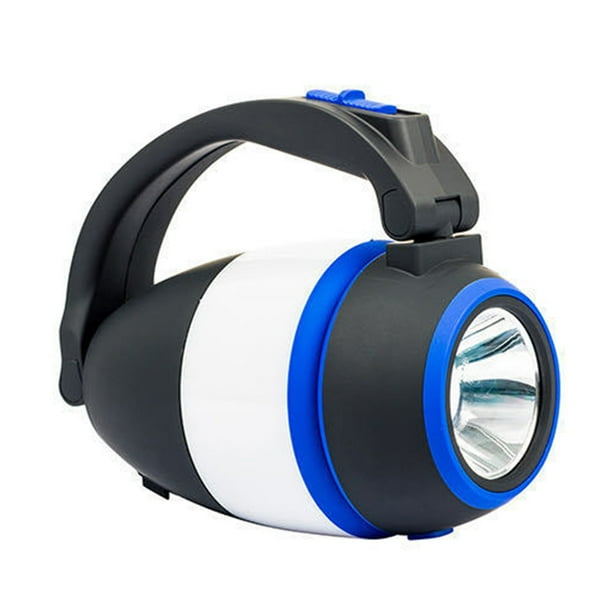 5W LED Camping Linterna 3 en 1 Tienda de campaña plegable Banco de energía de emergencia (Azul)