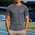 thumbnail image 2 of Lmueinov Mens Quick Dry T-Shirt Mesh Panel Athletic Short Sleeve Gym Workout Shirt Summer Breathable Running Tee for Sports and Casual Wear, 2 of 6