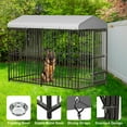 thumbnail image 5 of Historyli Go5H Large Outdoor Dog Kennel,Dog Cage with Roof, Dog Kennel Galvanized Iron Dog House with Safety Locks,UV & Water Resistant Proof Cover, for Garden,4X4X6FT, 5 of 9