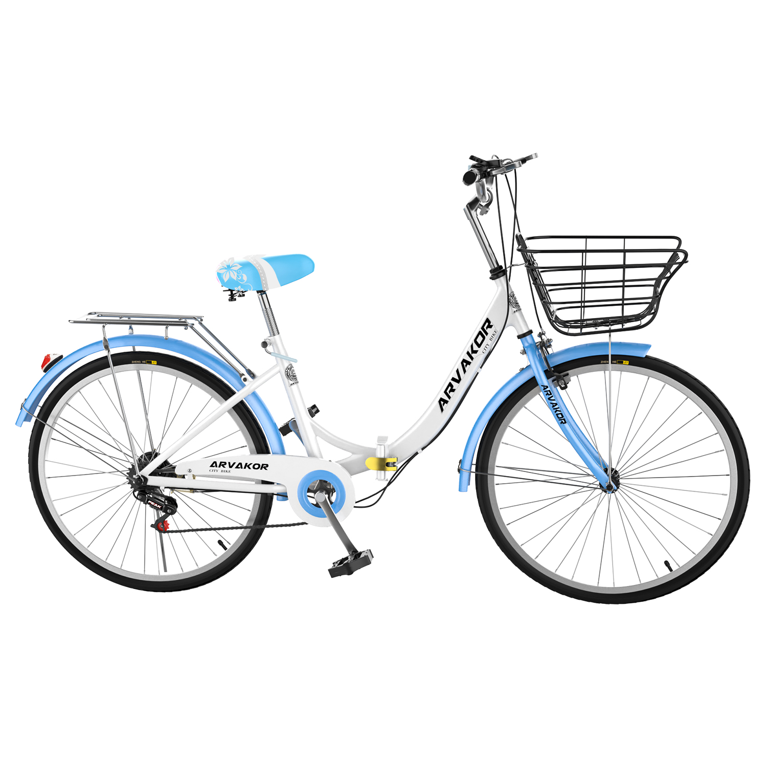 ladies cycle blue colour