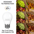 thumbnail image 4 of 2-Pack Refrigerator Light Bulbs 40 Watt, 5000K Daylight White, Waterproof A15 LED Bulbs with E26 Base, Appliance Light Bulbs for Refrigerator, Non-dimmable, 4 of 6