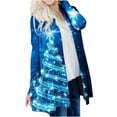thumbnail image 5 of Uhndy Winter Jackets Coats for Women, Women Autumn And Winter Loose Long-sleeved Cardigan Christmas Print Coat Christmas Gifts for Women, 5 of 6