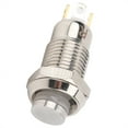 thumbnail image 3 of Steel 8mm Momentary Push Button Switch Waterproof Push Button Start Switch with Light 3V, 3 of 8