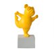 thumbnail image 5 of Estatua de resina masculina bulldog francés TUNC Decoración de yoga 3 piezas rojo verde amarillo, 5 of 5