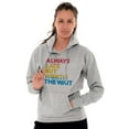 thumbnail image 3 of Worth The Wait But Always Late Ombre Hoodie Sweatshirt Women Men Brisco Brands L, 3 of 5
